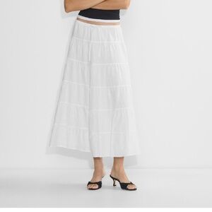 Wilfred White Bouquet Linen Skirt